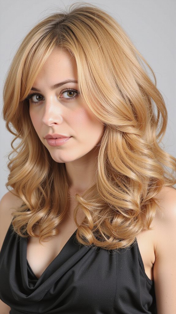 face framing layered butterfly cut