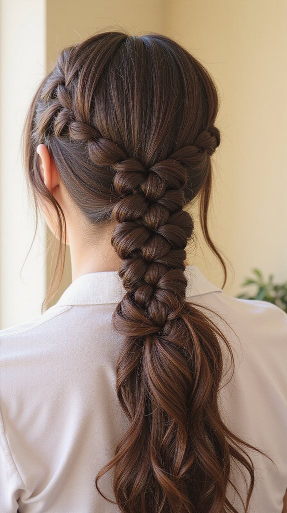 fishtail braid ponytail tutorial