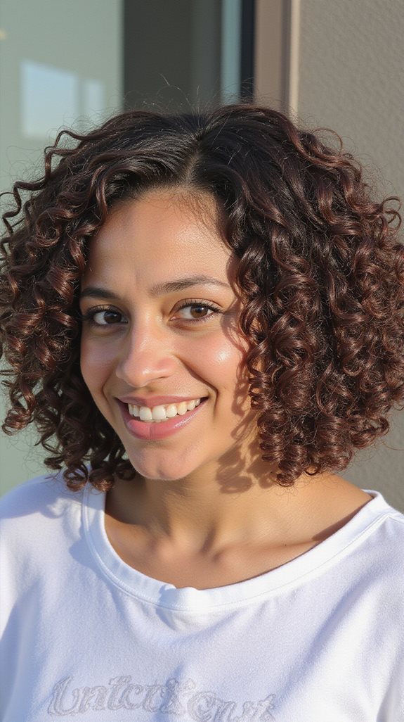 graduated curly bob hairstyle