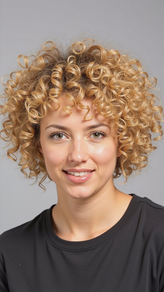 layered curly crop maintenance