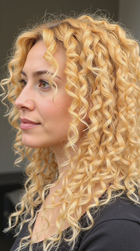 lemon blonde curl maintenance