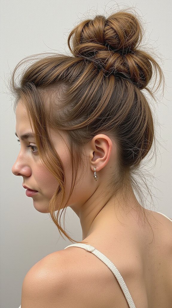 messy top knot styling techniques