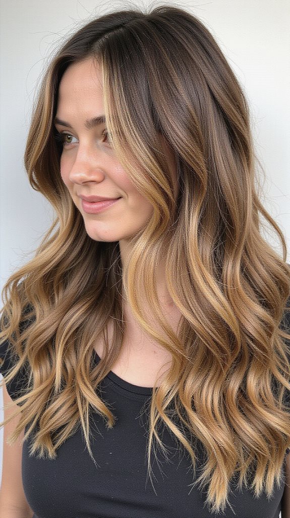 money piece butterfly highlights