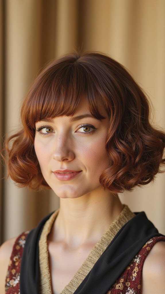 nostalgic modern bob hairstyle