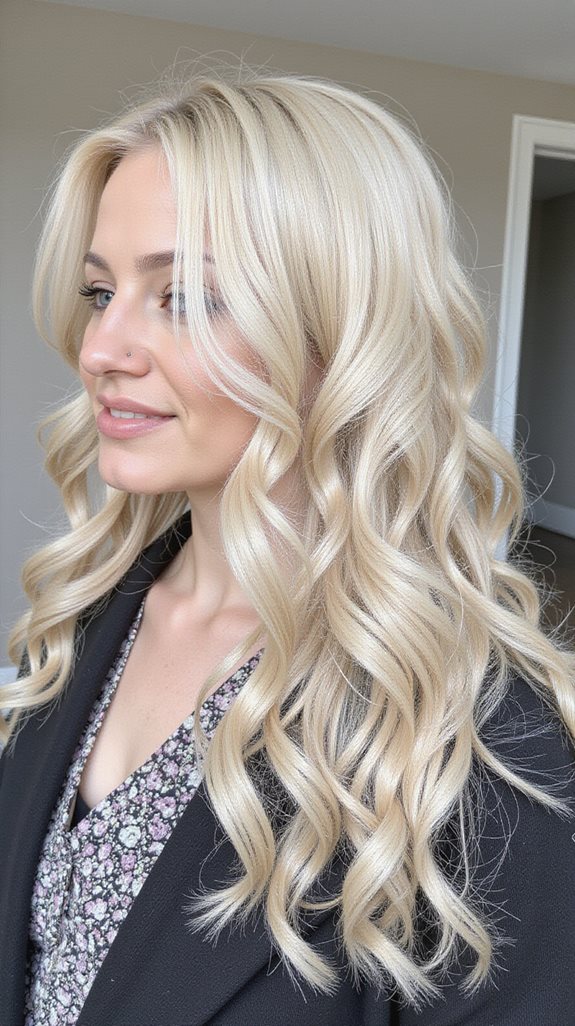 pearl blonde finger waves