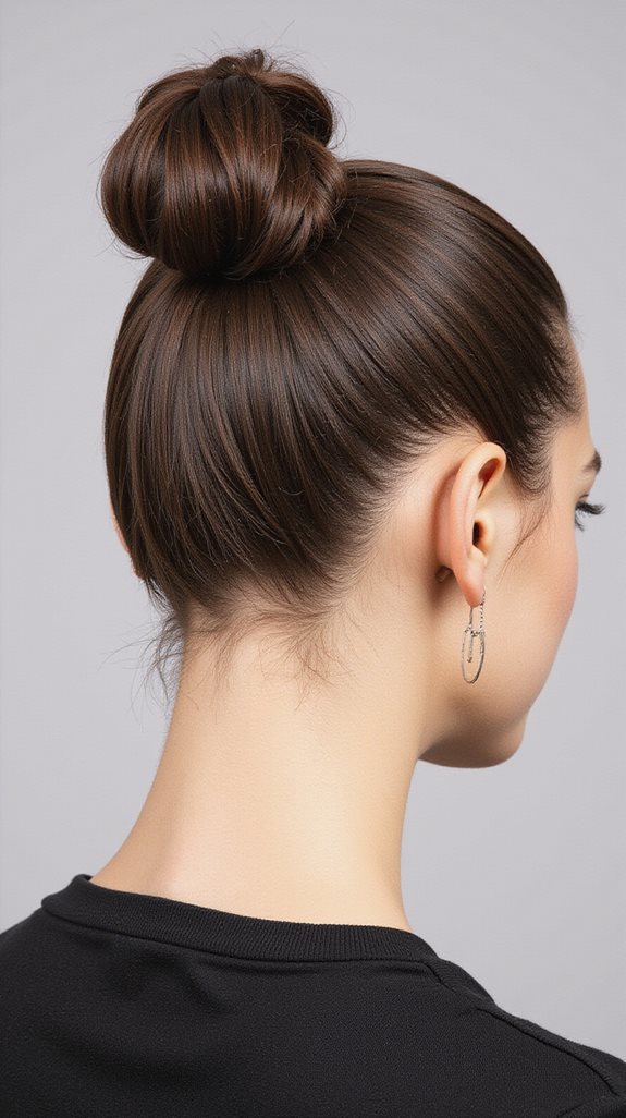 sleek polished authoritative bun