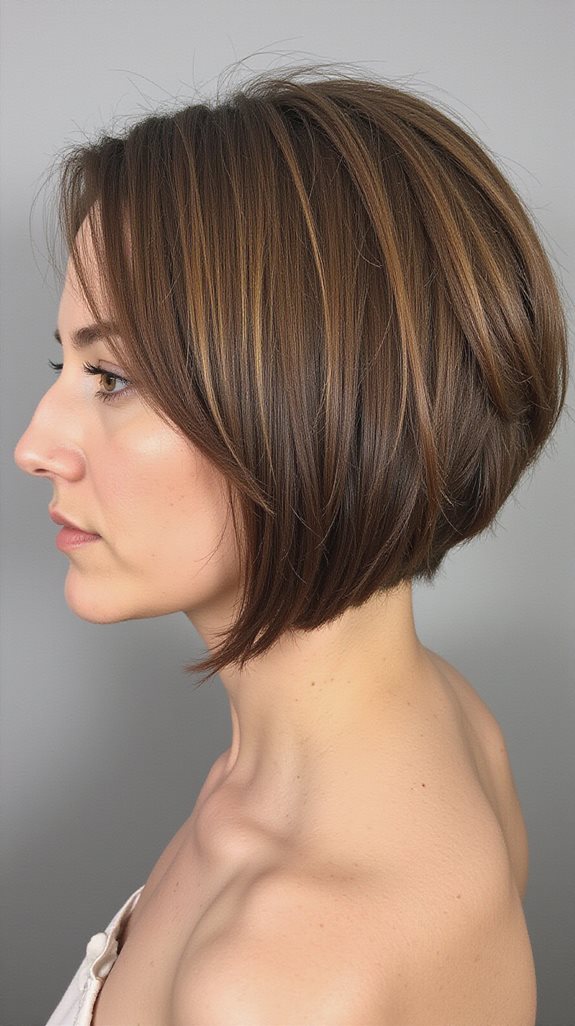 sophisticated a line bob haircut