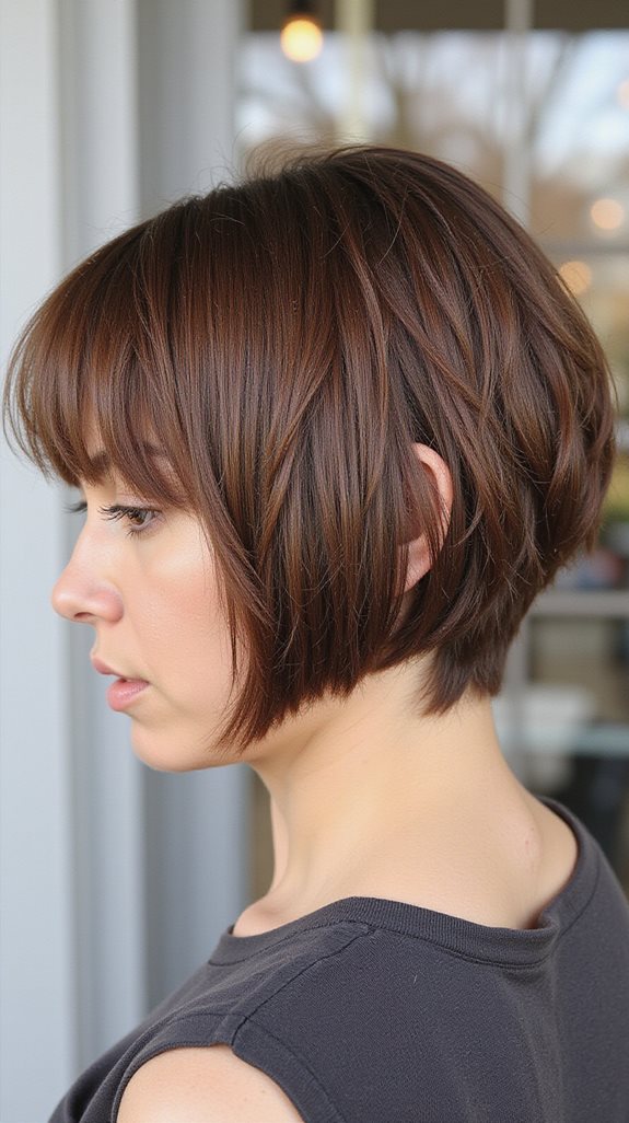 sophisticated inverted bob haircut