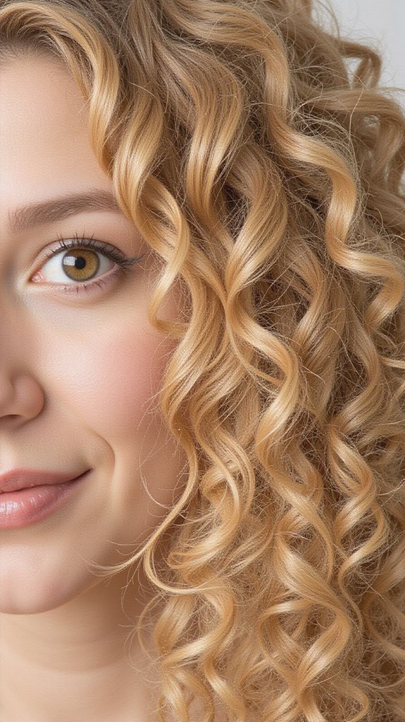 sophisticated sandstone blonde coils