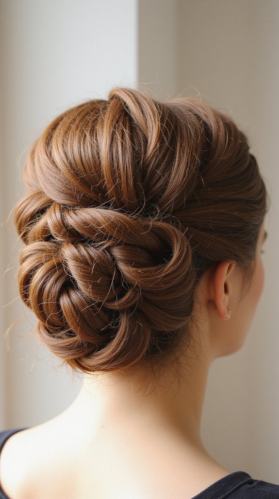 structured sophisticated twisted buns