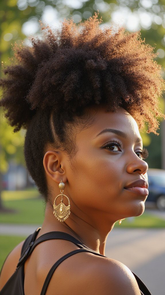 stylish afro puff maintenance