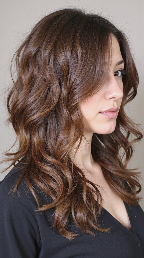 textured choppy layered hairstyle