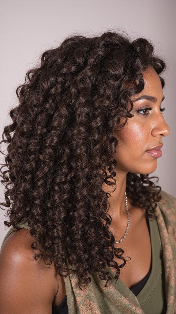 tight defined curls maintenance