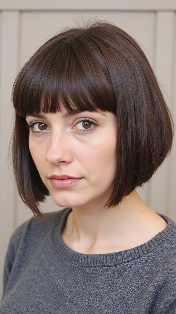 timeless chin length bob hairstyle