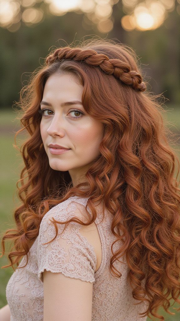 twisted crown elegant updo