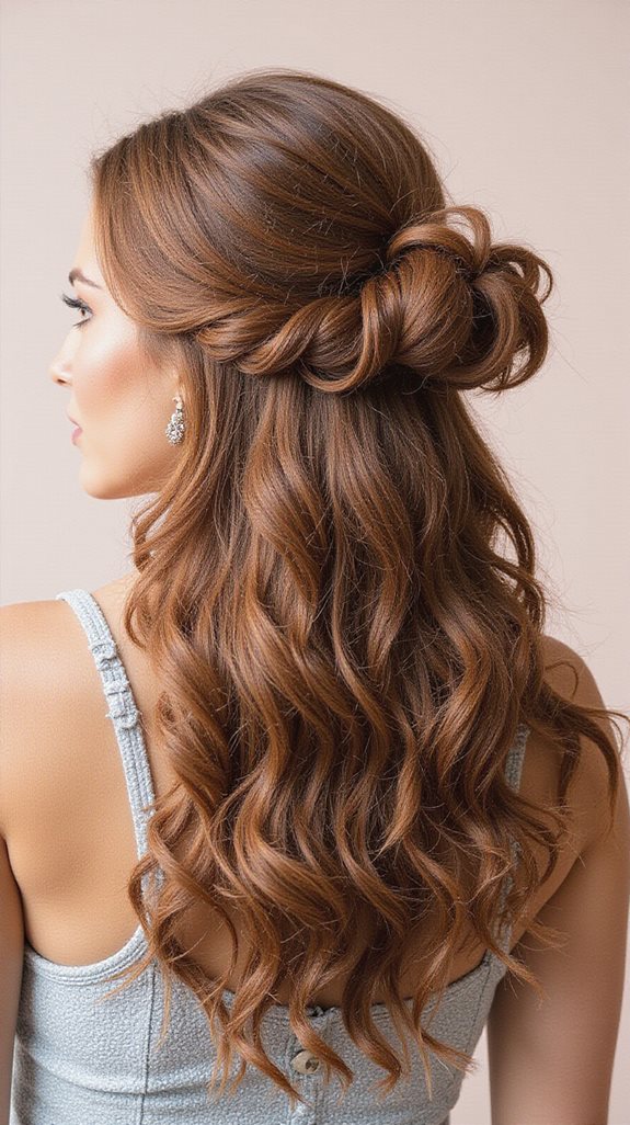 versatile half up bun styling