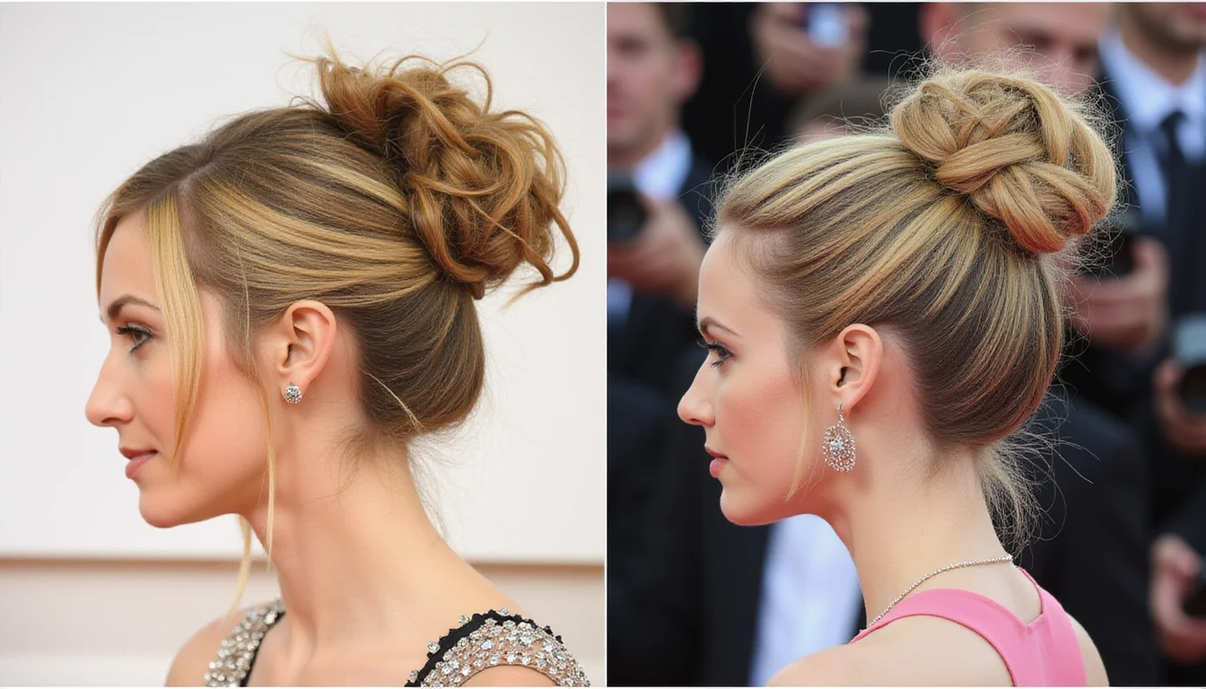High Messy Bun Hairstyles
