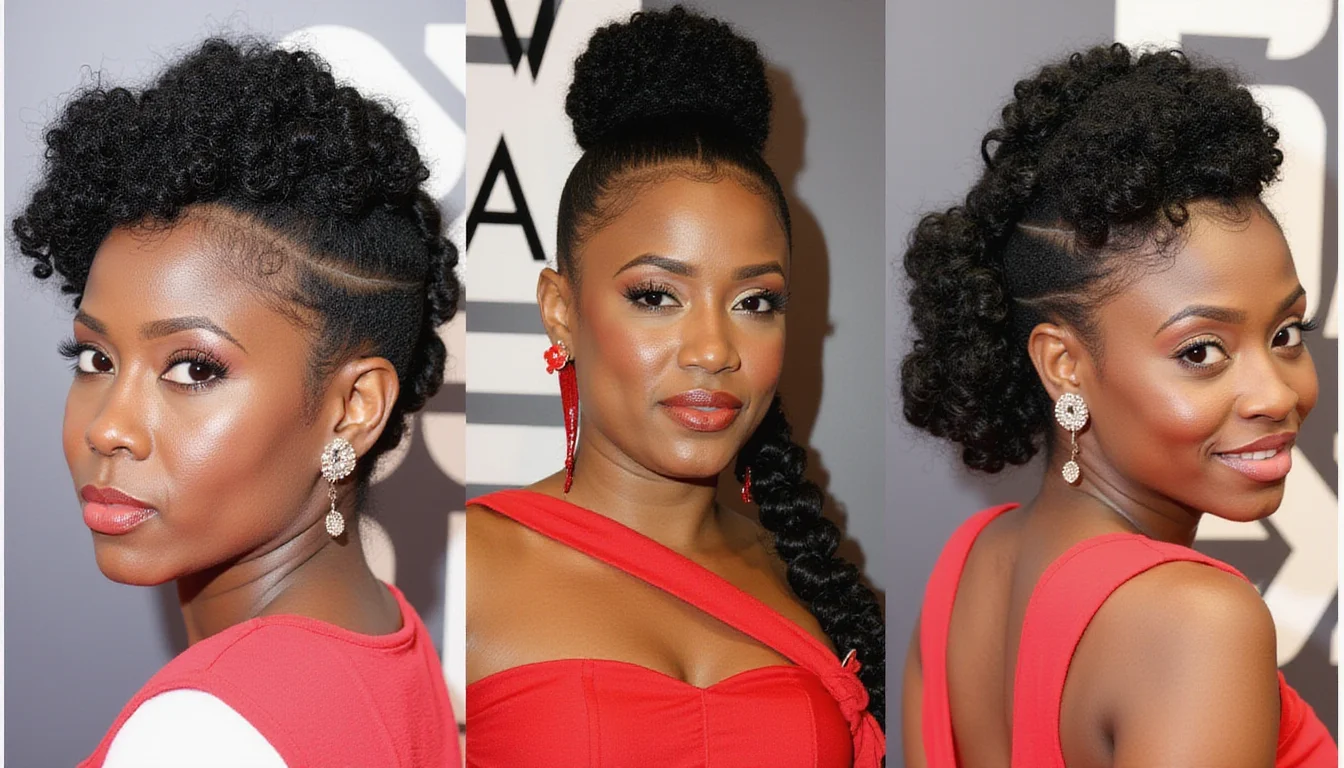 Valentines hairstyle for black women