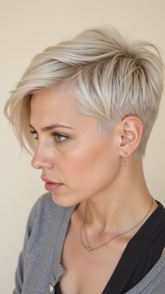 asymmetrical pixie cut beauty