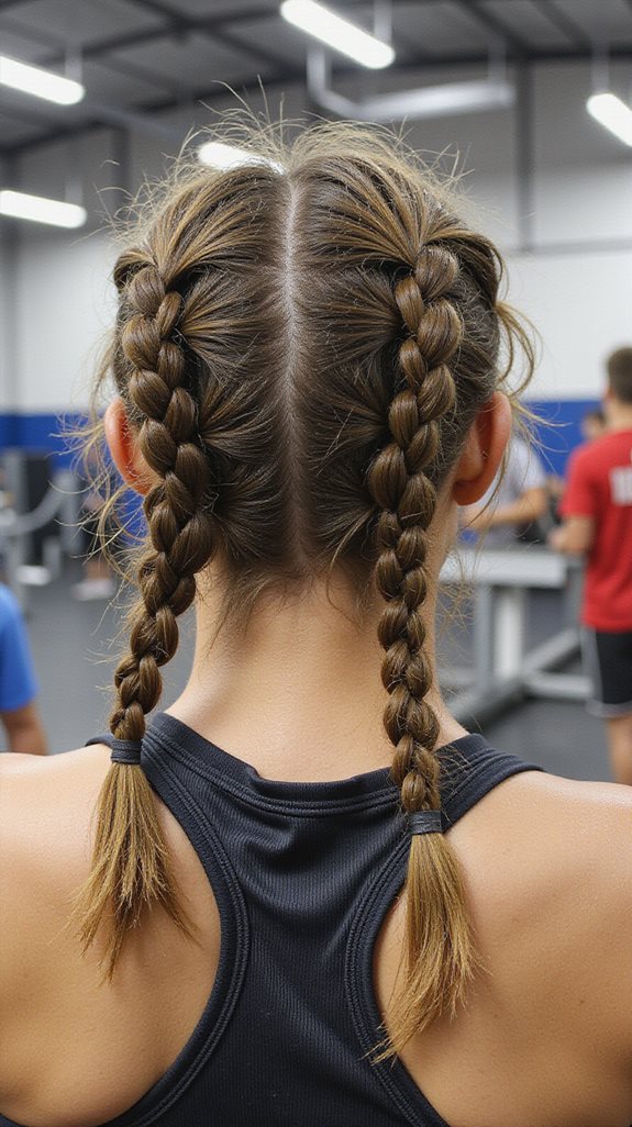 athletic symmetrical braid technique