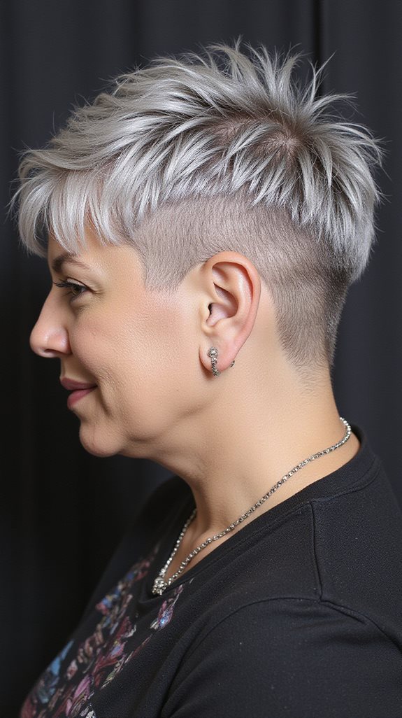 bold geometric pixie undercut