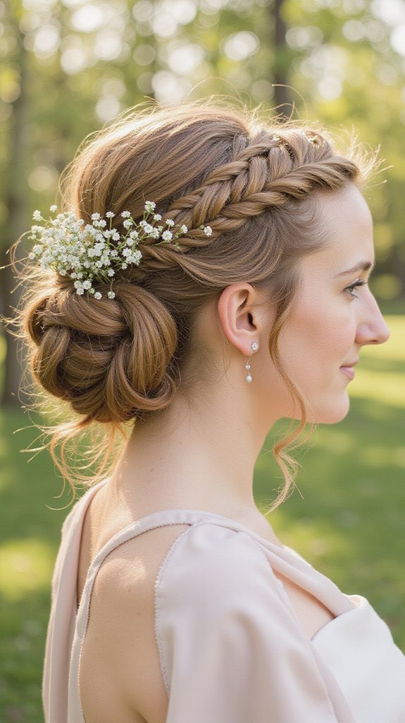 braided crown updo elegance