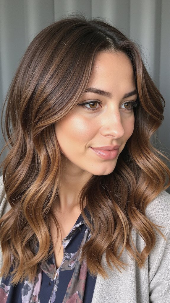 caramel face framing highlights technique