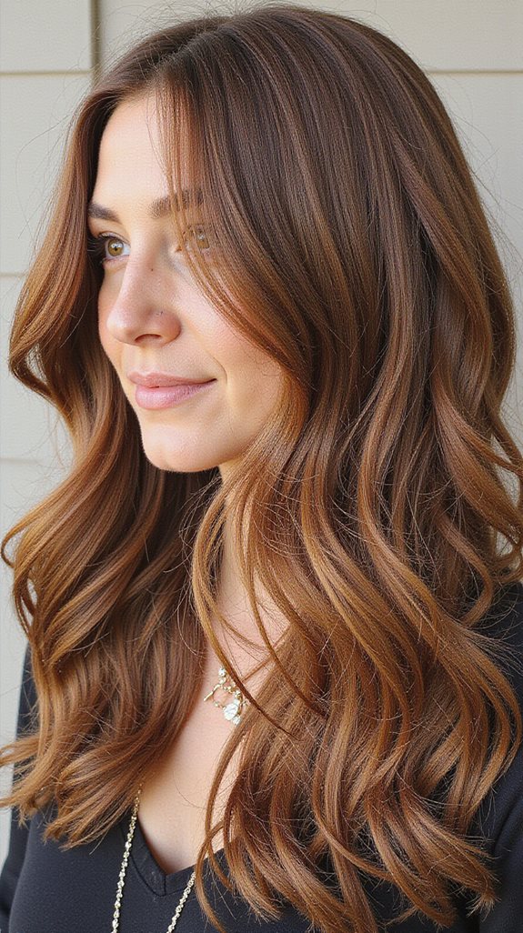caramel highlights enhance hair