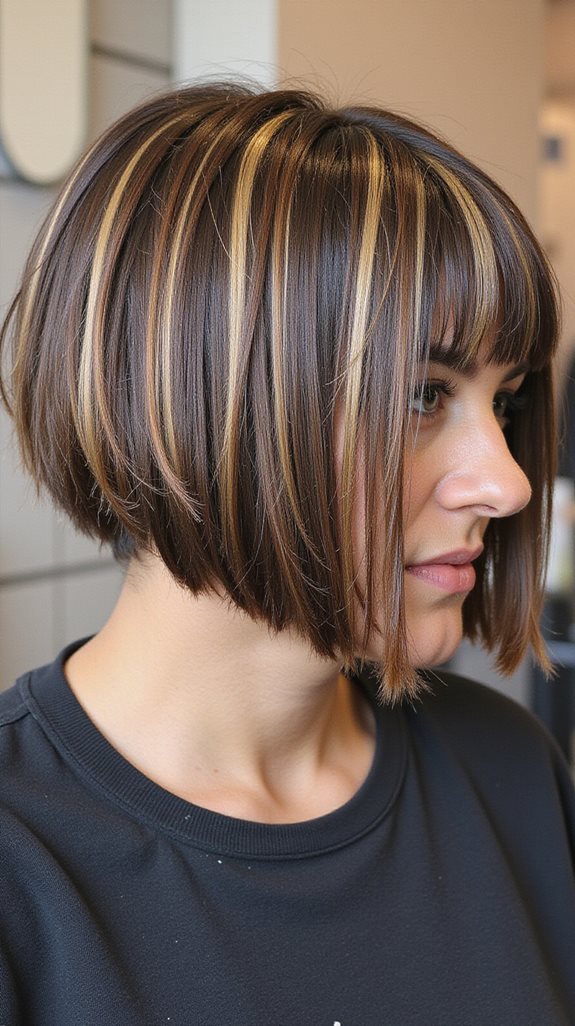 caramel highlights for bobs