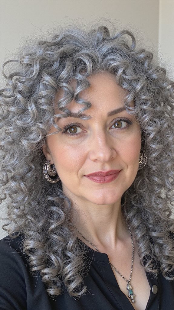 celebrating silver curly elegance