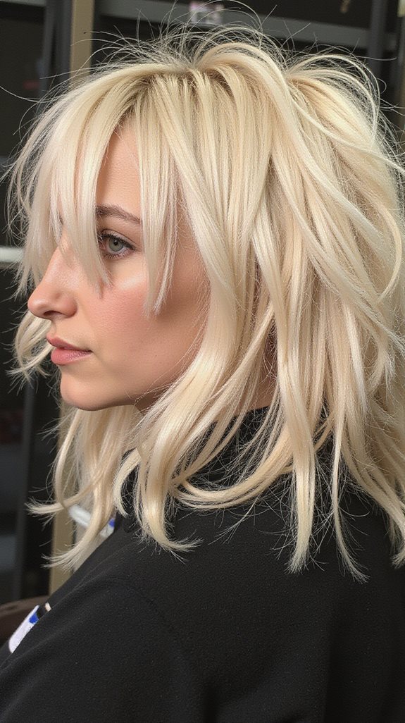 chaotic layered grunge hairstyle