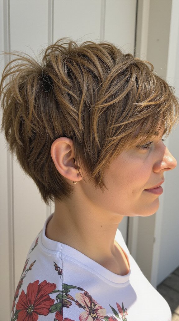 chic long pixie bob