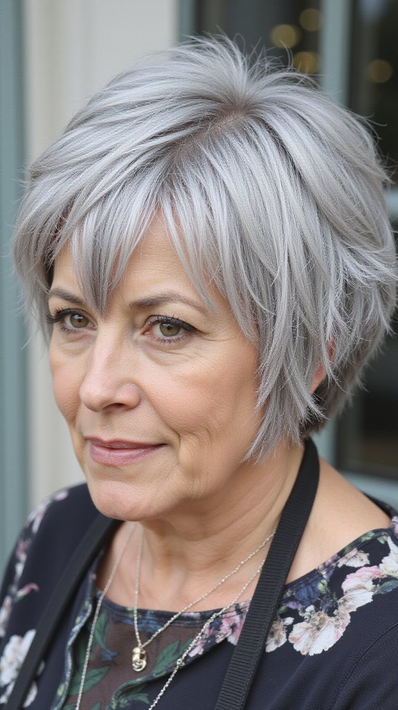 choppy bob with texture