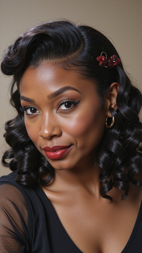classic sculptural vintage curls