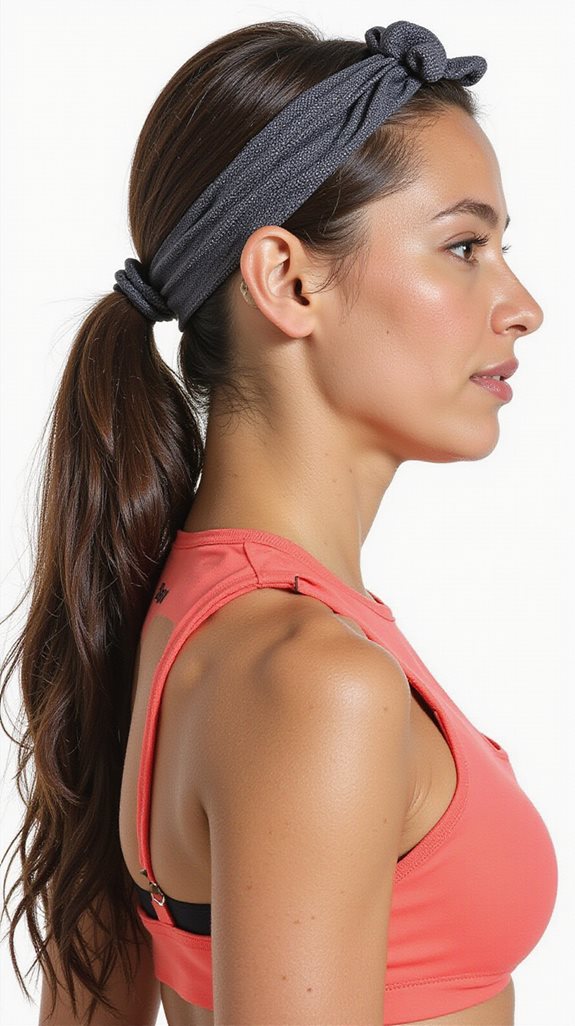 comfortable low ponytail style