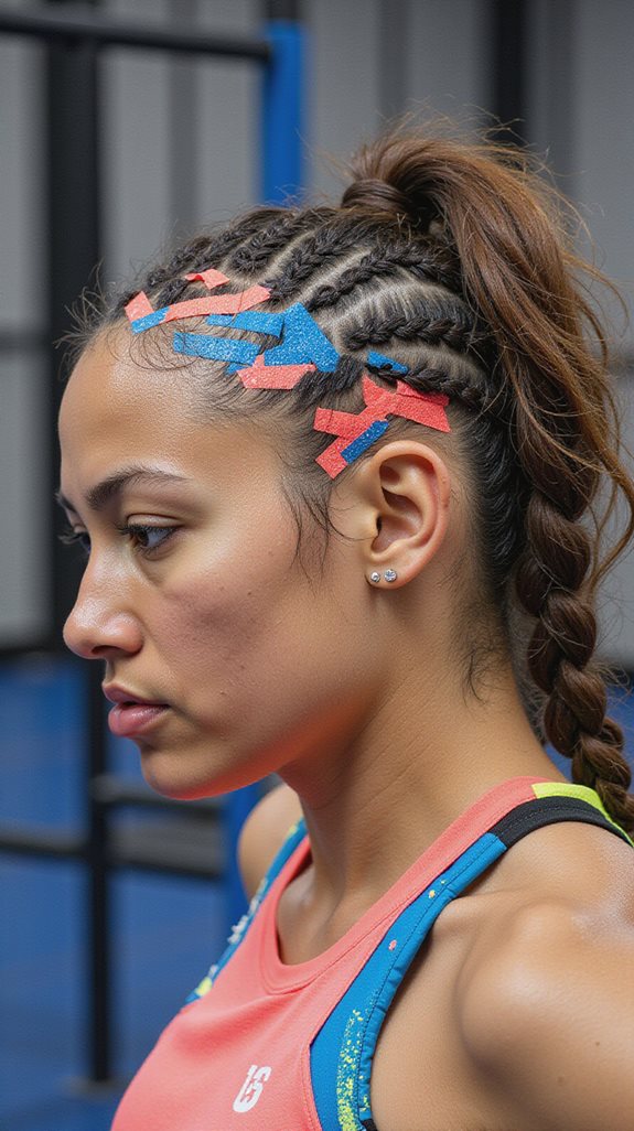 creative athletic hairstyle ideas