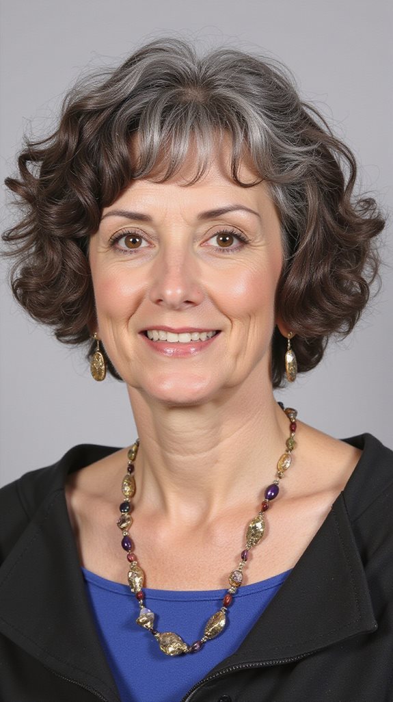 curly bob simplifies styling