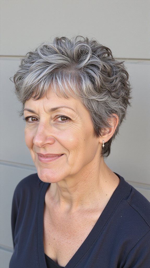 curly layered pixie maintenance