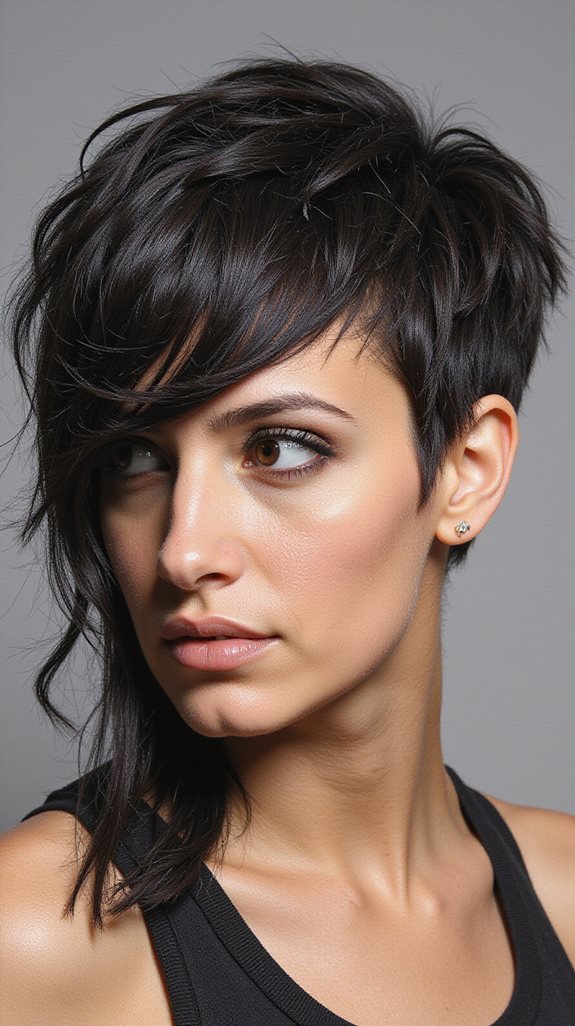 distinctive edgy textured layers