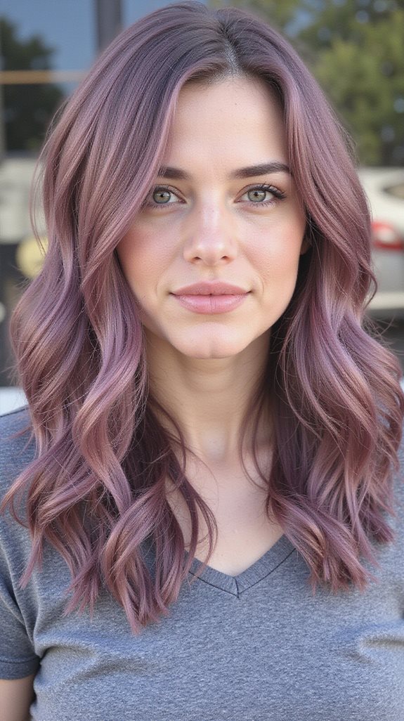 dusty rose purple elegance