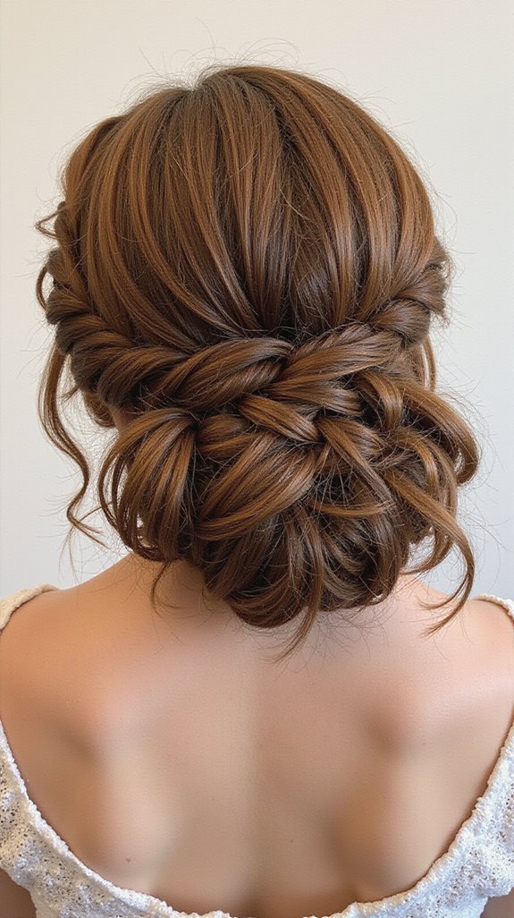 dutch braid messy bun