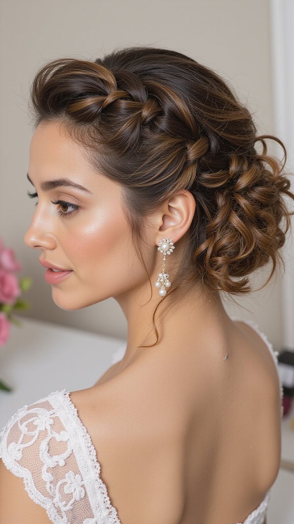 dutch braid romantic updo