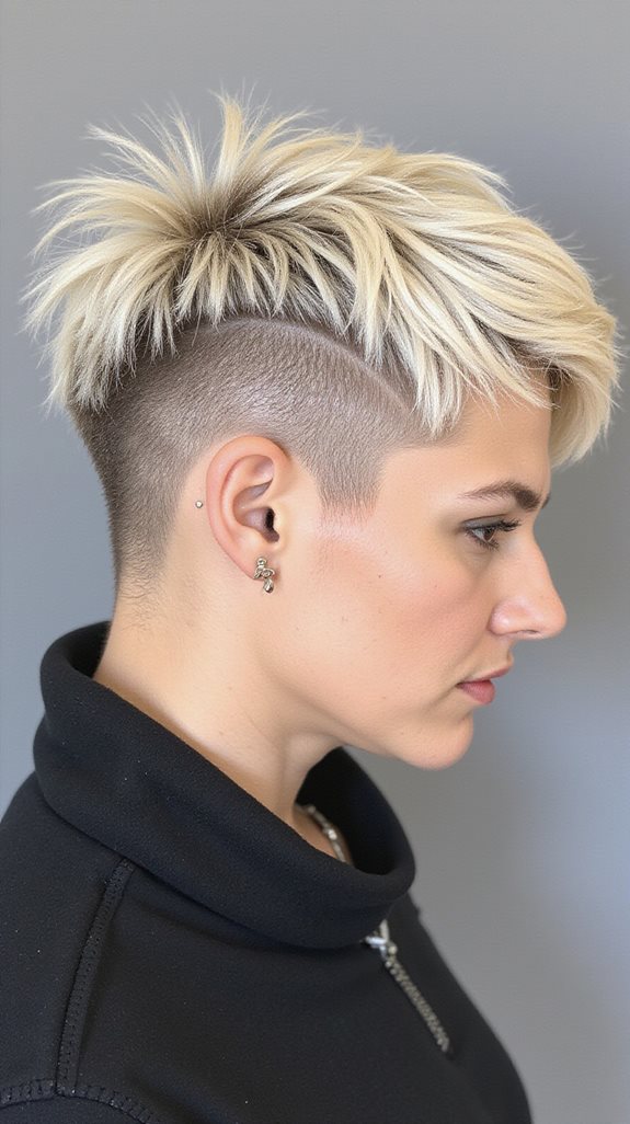 edgy asymmetrical pixie cut