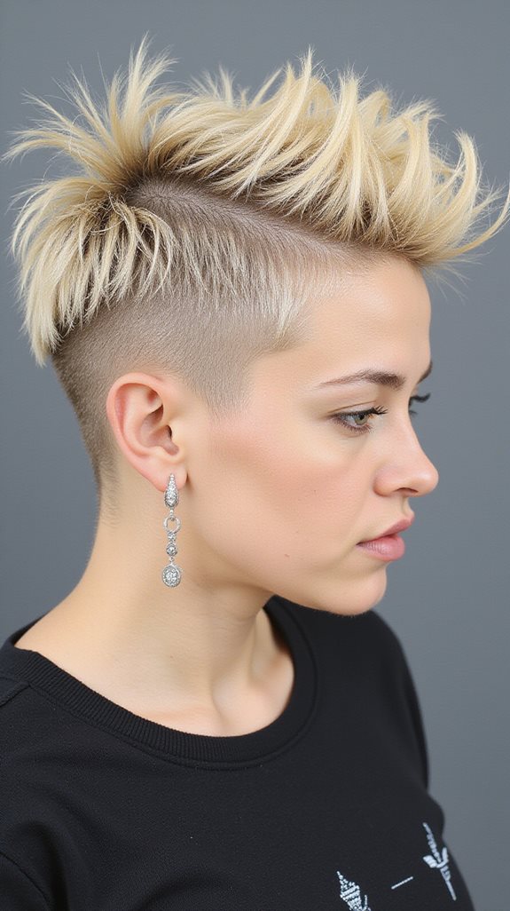 edgy graduated pixie cut