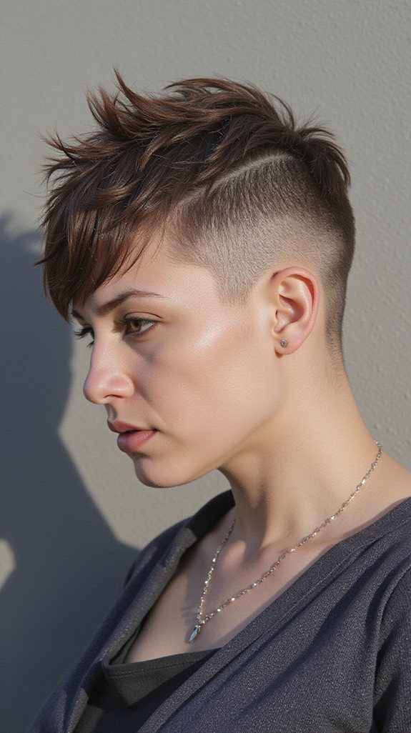 edgy low maintenance pixie haircut