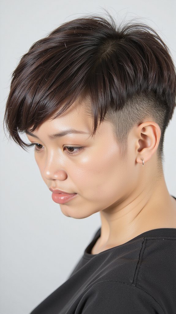 edgy versatile undercut pixie