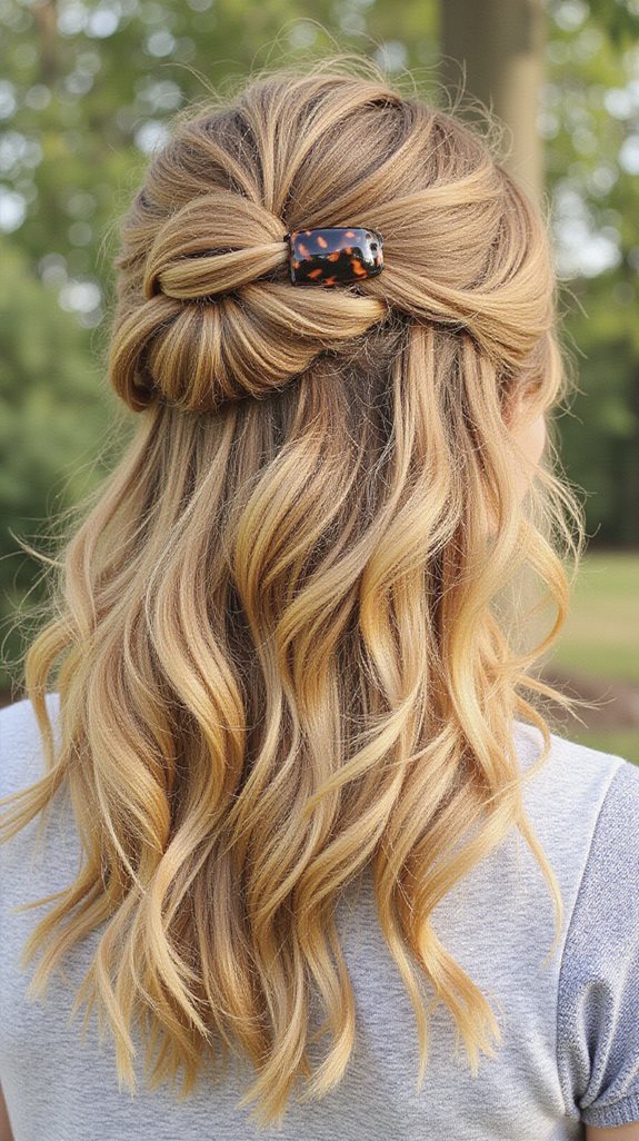 effortless half up hairstyles