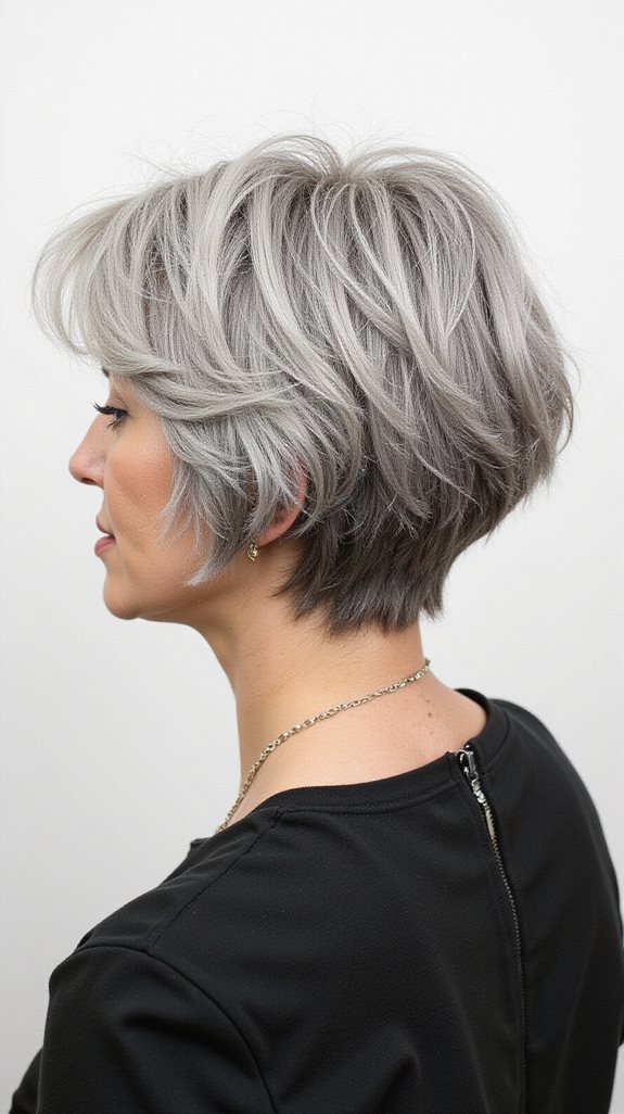 effortless layers tapered neckline