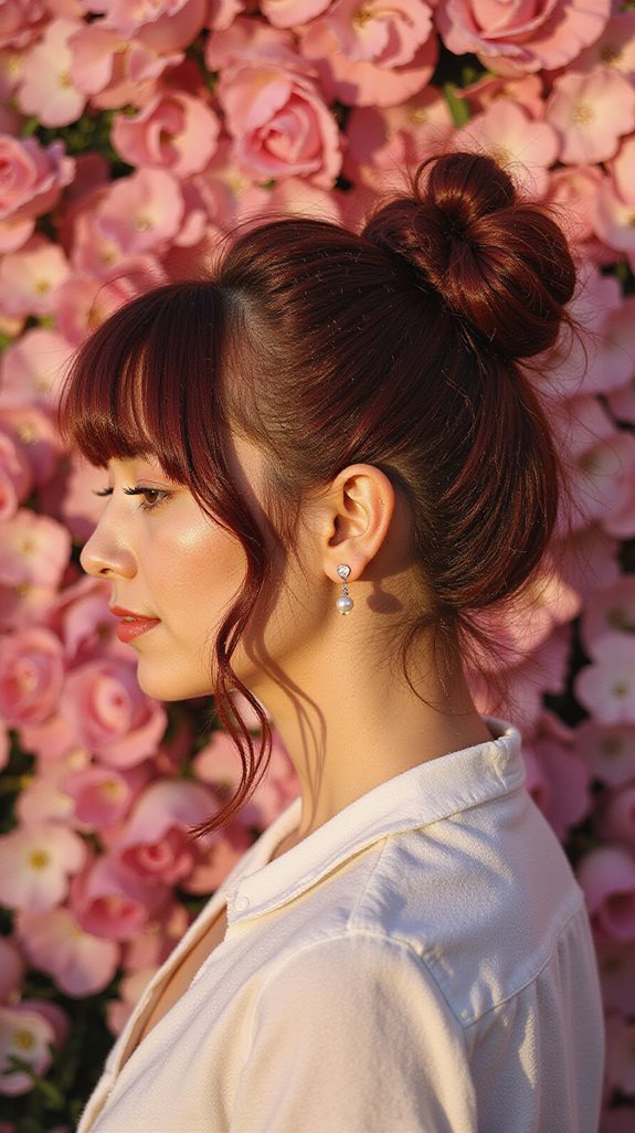 effortless messy top knot