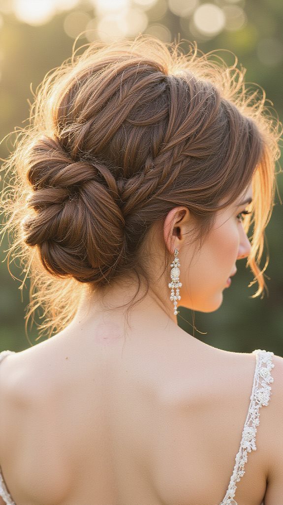 effortless romantic messy bun